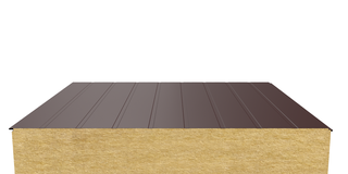 Стеновая сэндвич-панель (минеральная вата) 200 мм х 1190 мм (Накатка)