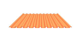 Профлист С-18 1000/1023 мм х 0,45 мм (цветной)